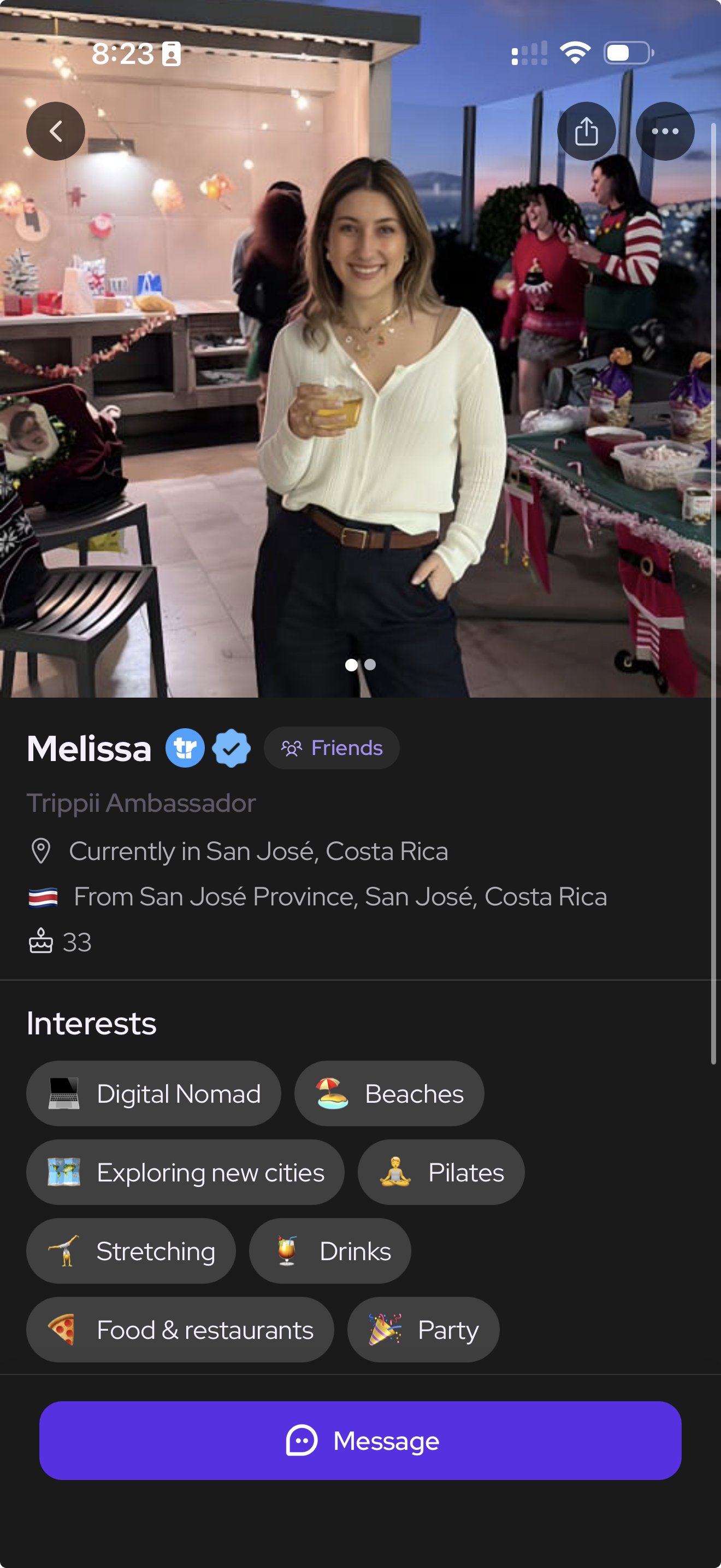 Traveler profile