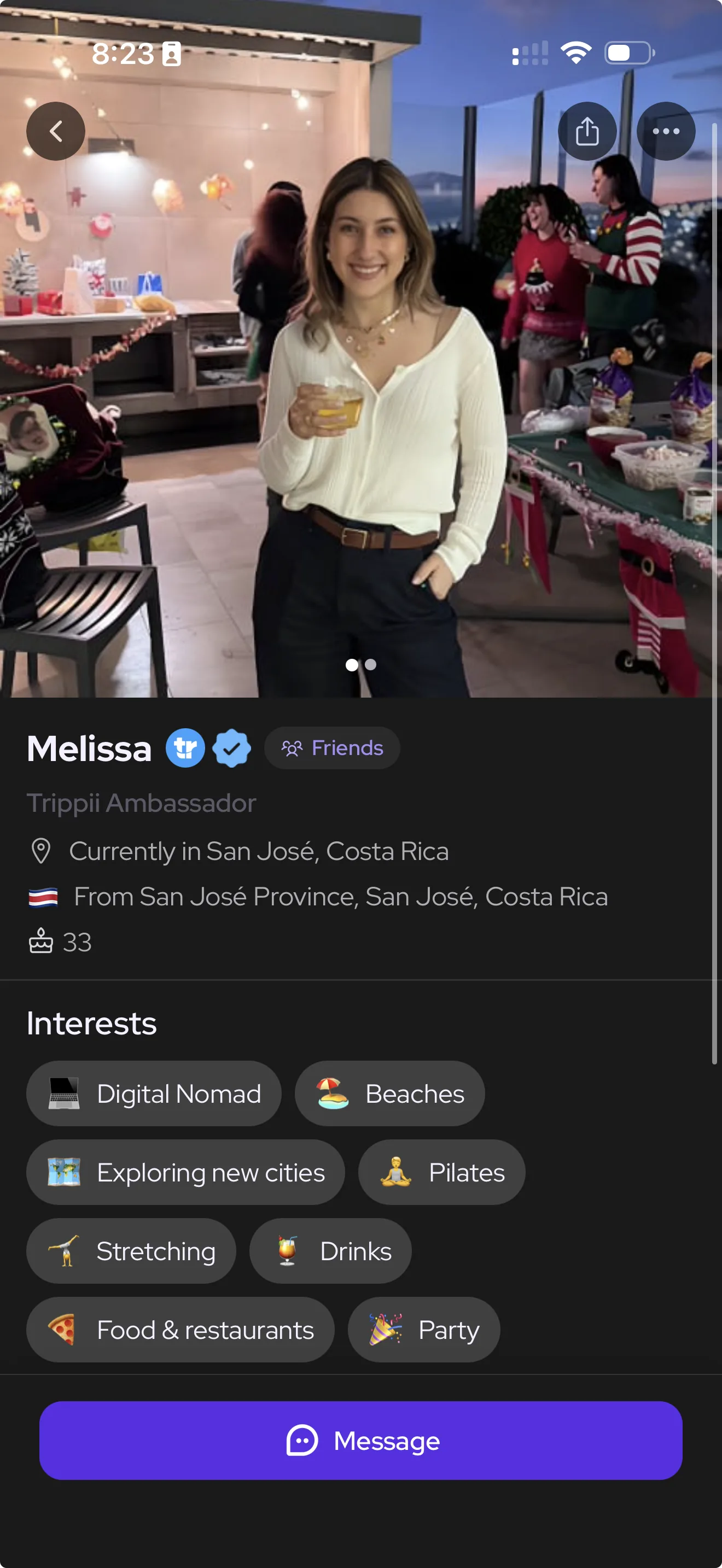 Traveler profile